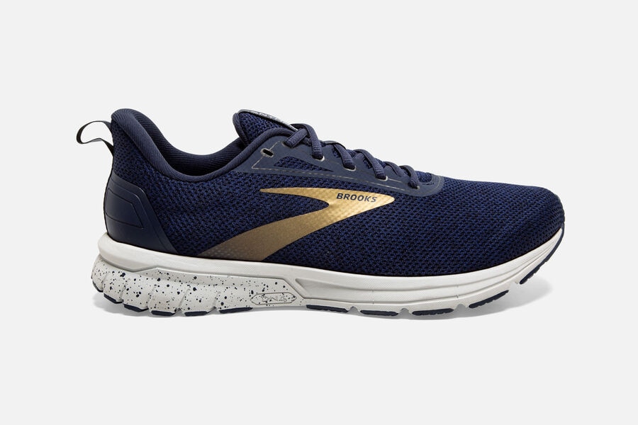 Zapatillas Running Brooks Anthem 3 Hombre Azul Marino/Gris/Doradas Ofertas SMKY41267